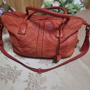 Lucky Brand Hibiscus Red Shoulder Bag